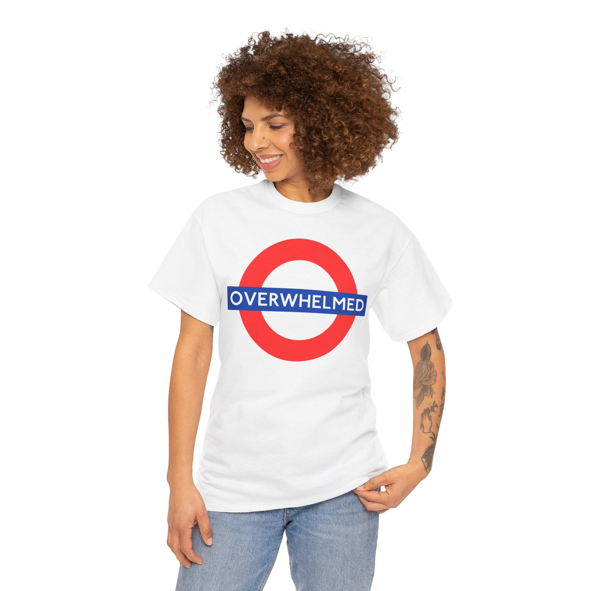 OVERWHELMED Unisex Heavy Cotton Tee