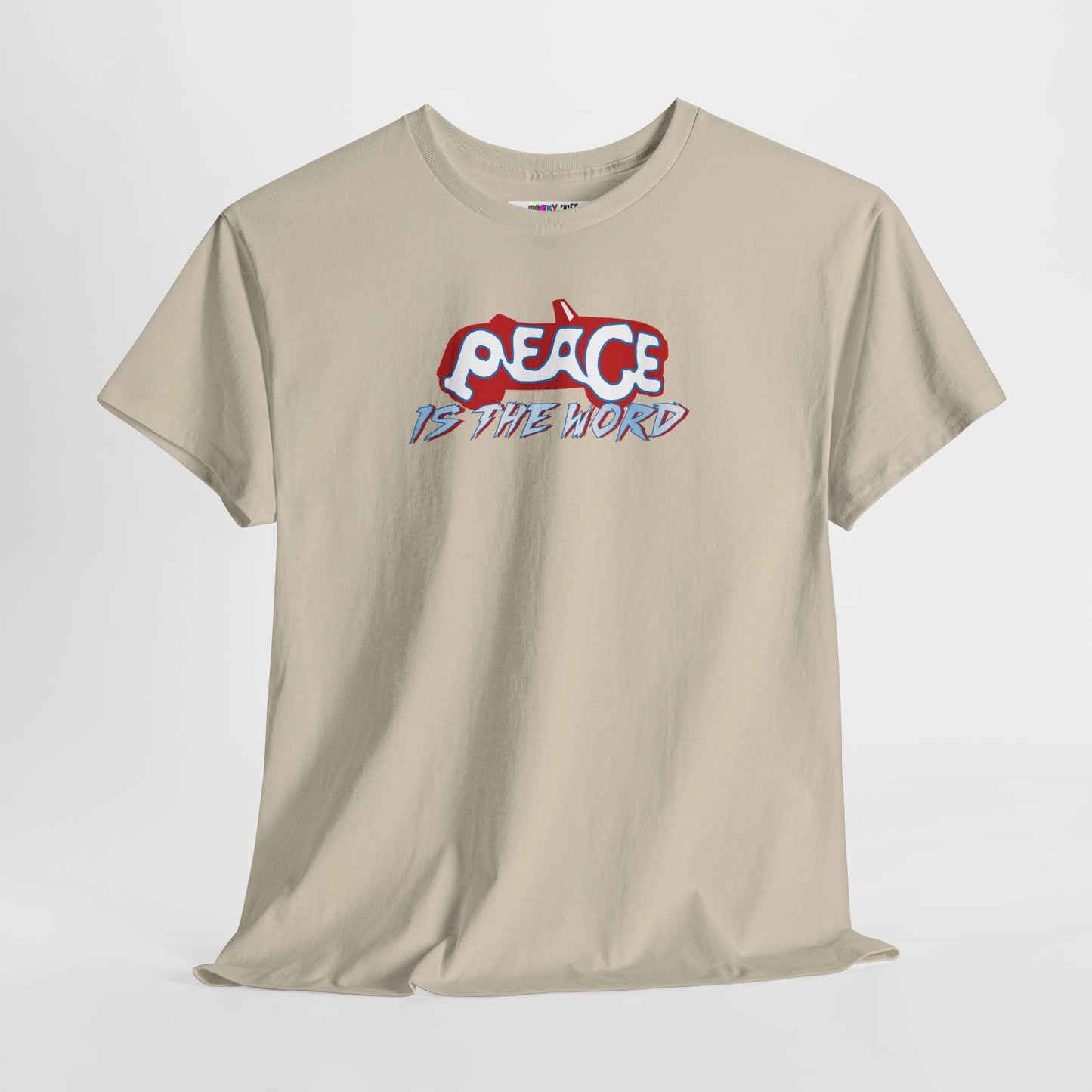 PEACE IS THE WORD Unisex Heavy Cotton Tee