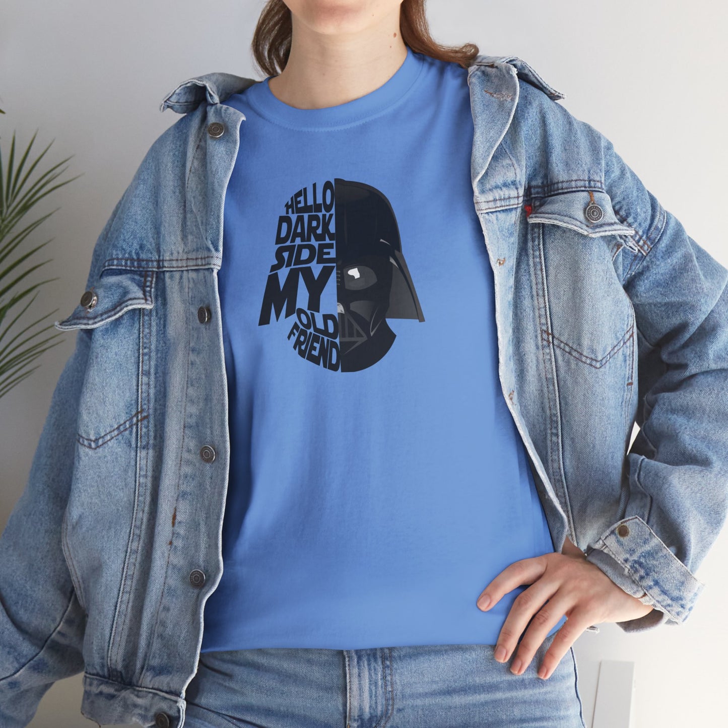 HELLO DARKSIDE MY OLD FRIEND Unisex Heavy Cotton Tee