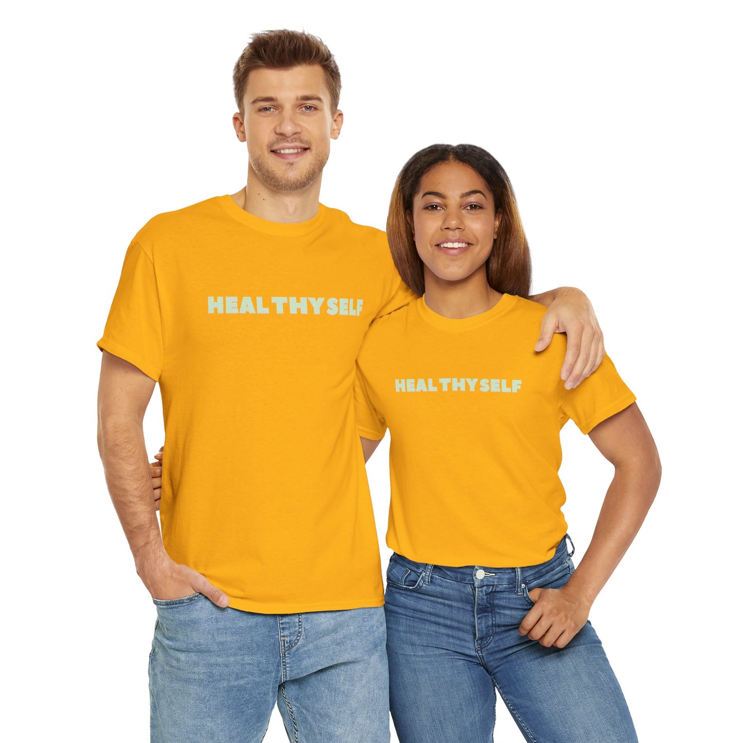 HEAL THY SELF Unisex Heavy Cotton Tee