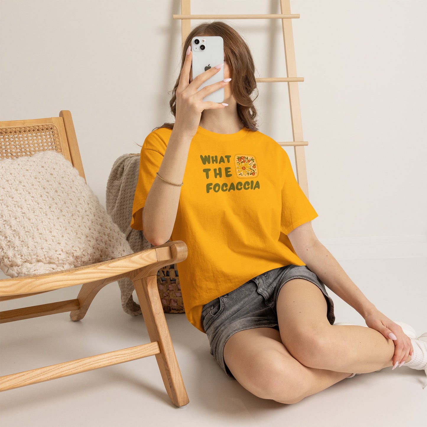 WHAT THE FOCACCIA Unisex Heavy Cotton Tee