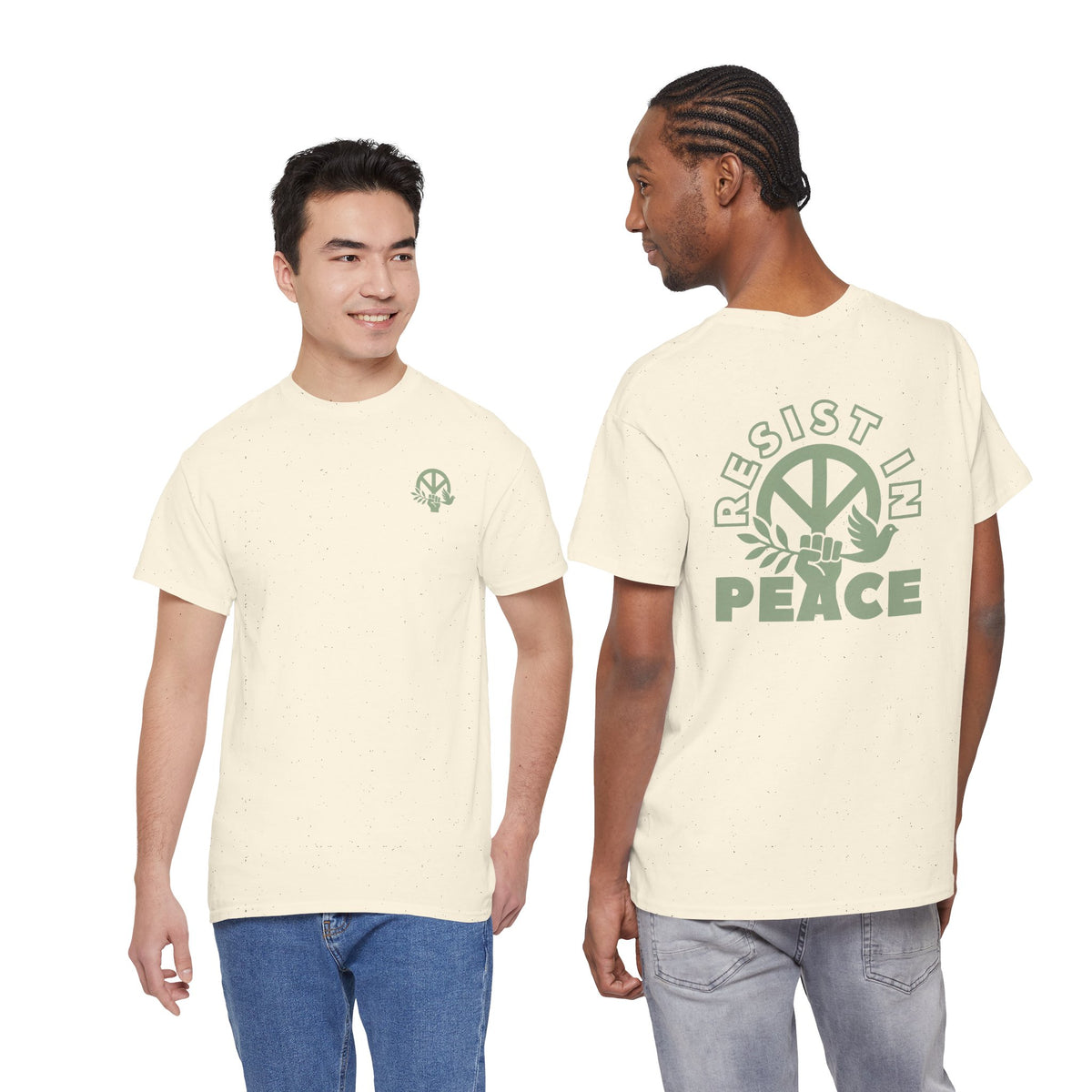 RESIST IN PEACE Unisex Heavy Cotton Tee