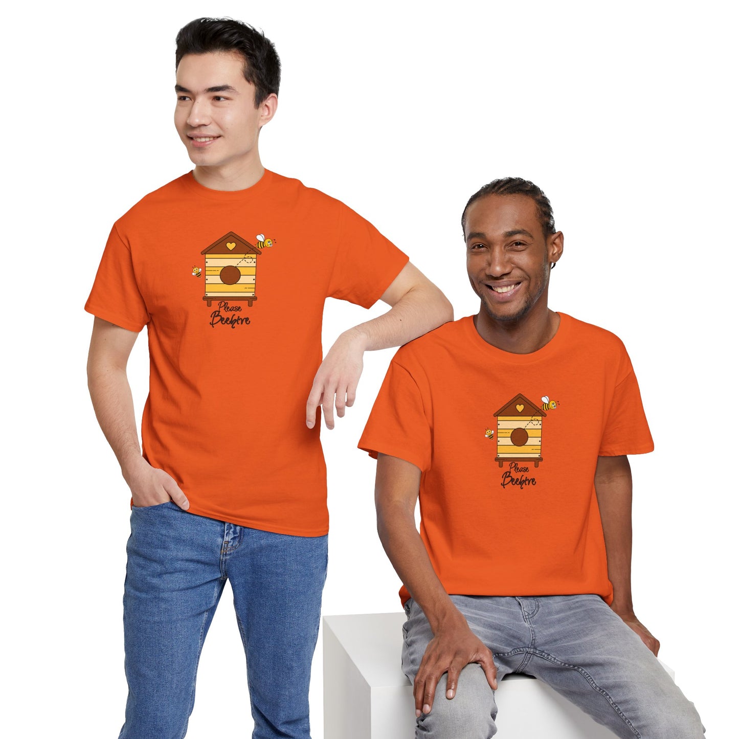 Please Beehive Unisex Heavy Cotton Tee