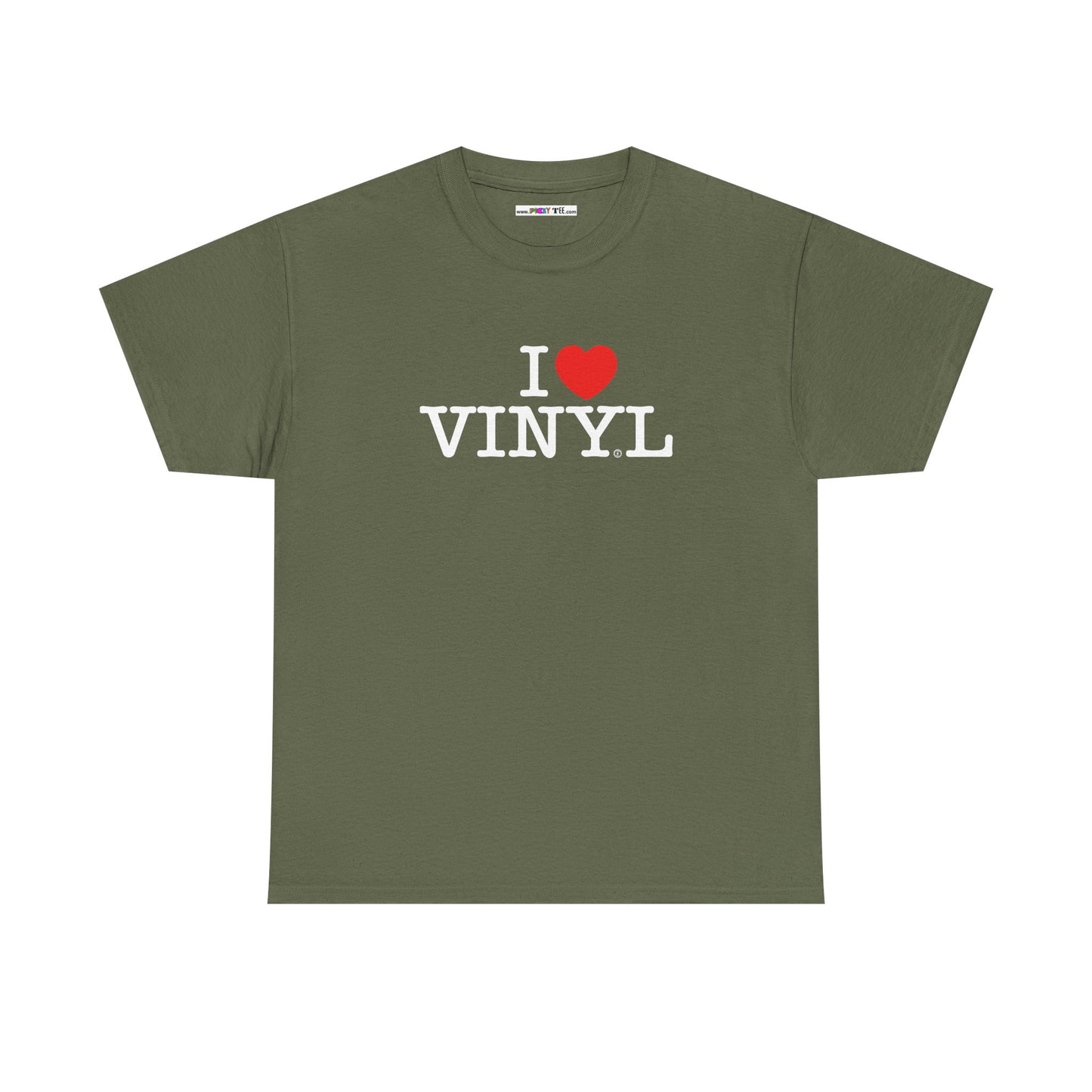 I ❤️ VINYL Unisex Heavy Cotton Tee