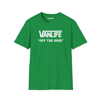 VANLIFE "OFF THE GRID". Unisex Softstyle 100% Cotton T-Shirt