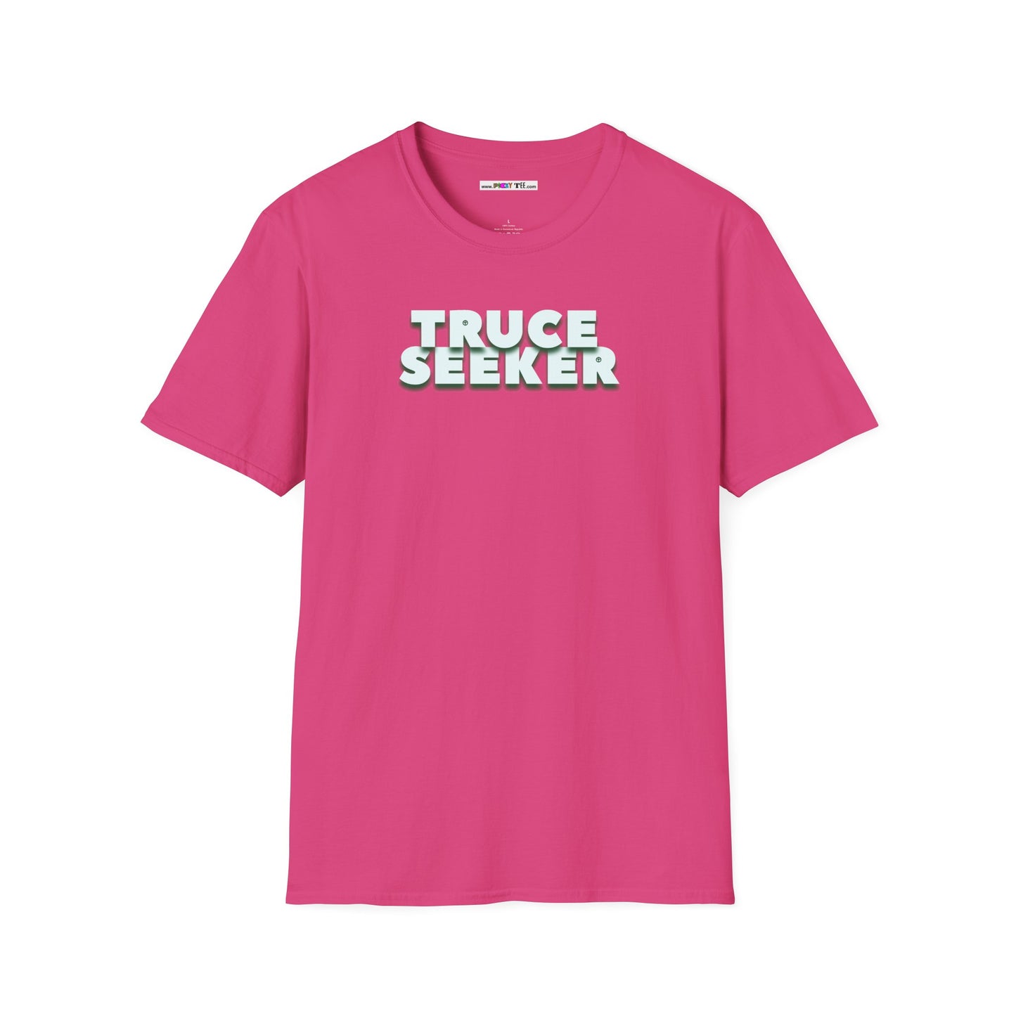 TRUCE SEEKER Unisex Softstyle 100% Cotton T-Shirt