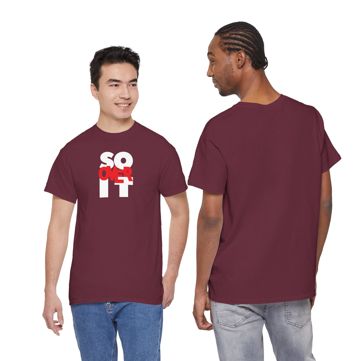 SO OVER IT Unisex Heavy Cotton Tee