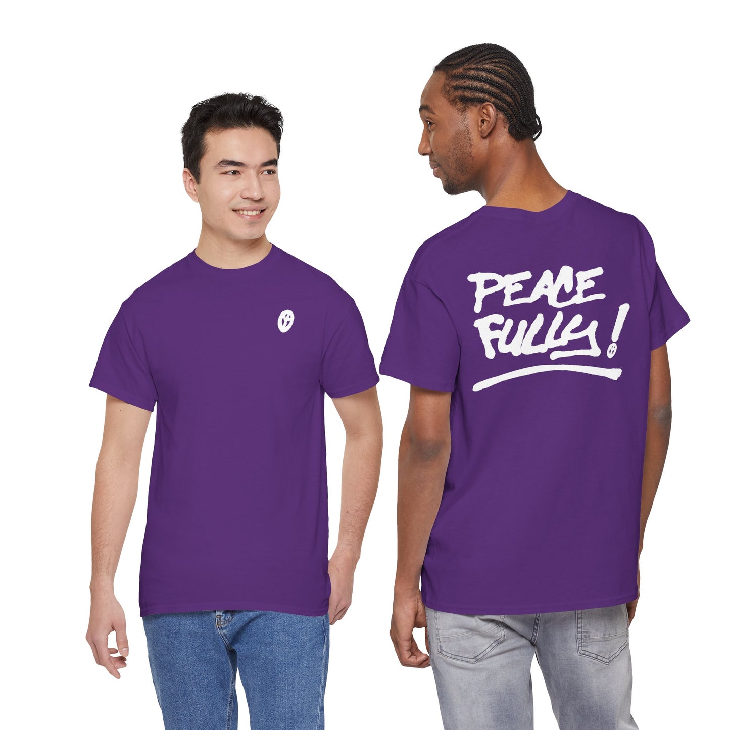 PEACEFULLY! Unisex Heavy Cotton Tee