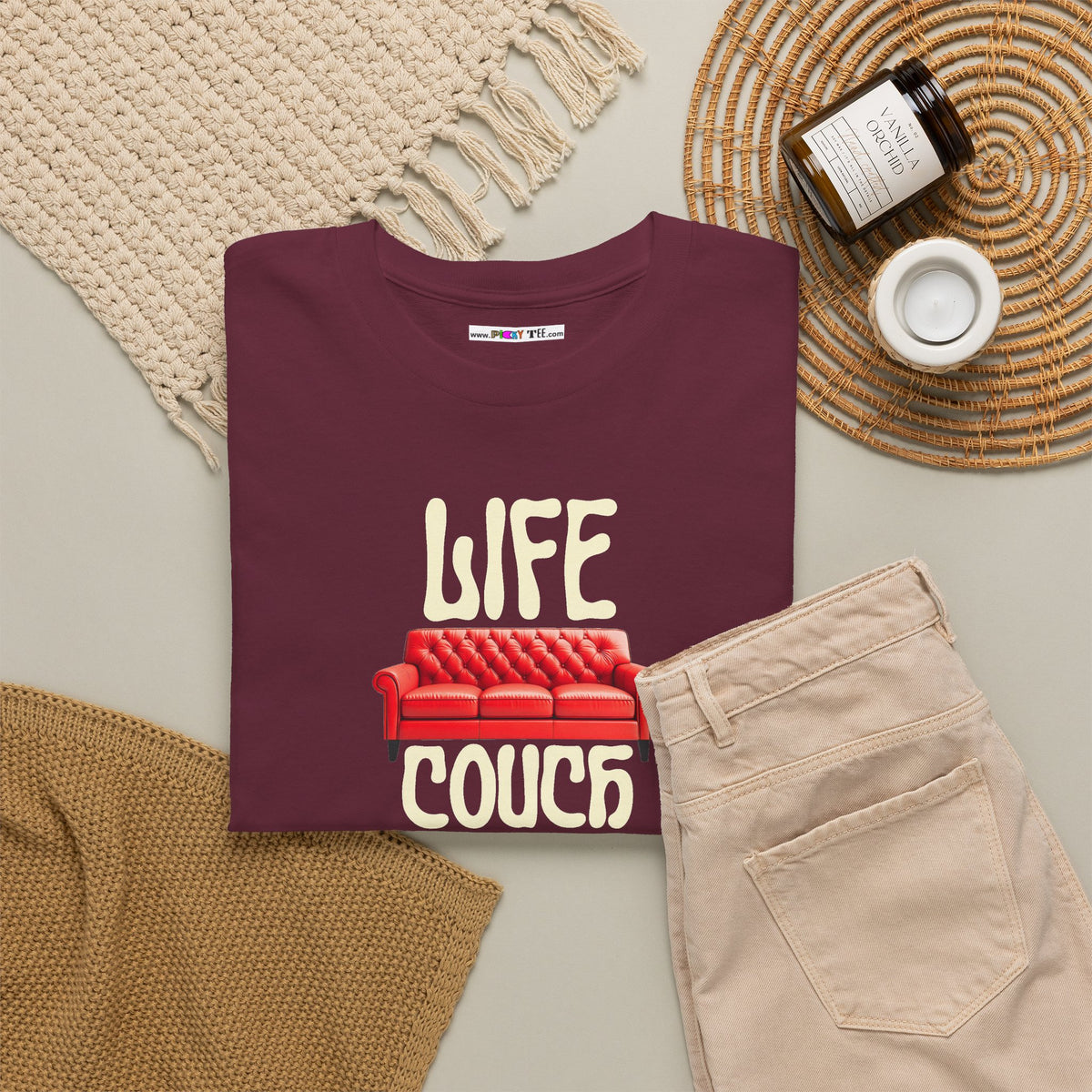 LIFE COUCH Unisex Heavy Cotton Tee