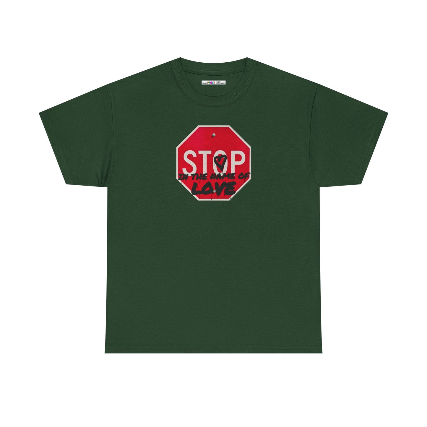 STOP in the name of love Unisex Heavy Cotton Tee