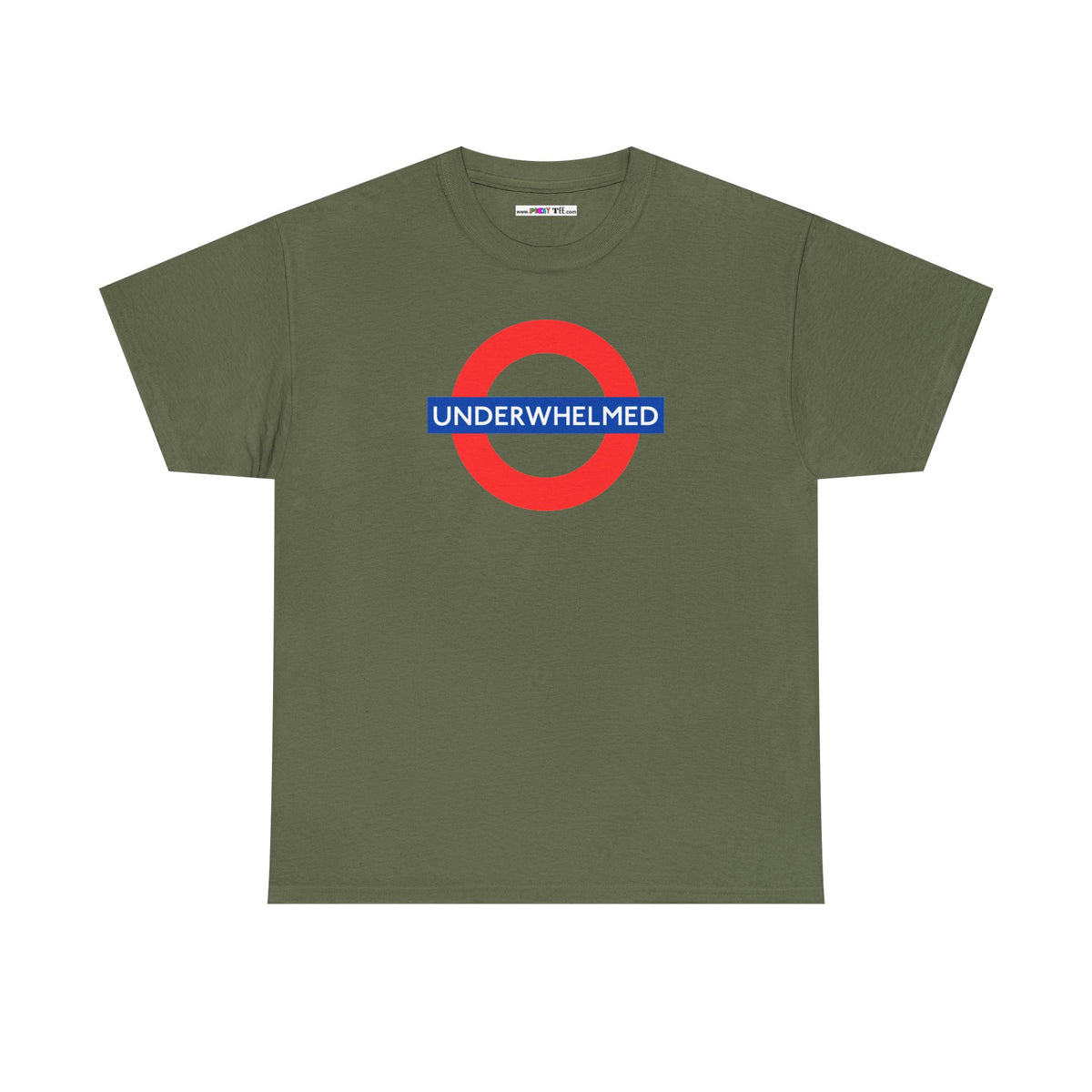 UNDERWHELMED Unisex Heavy Cotton Tee