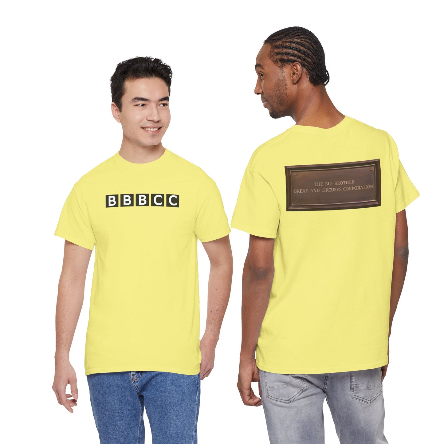 BBBCC the big brother bread and circuses corporation Unisex Heavy Cotton Tee