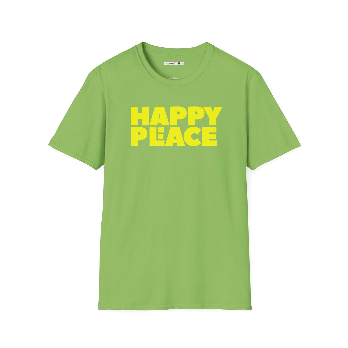 HAPPY PLACE/PEACE Unisex Softstyle 100% Cotton T-Shirt