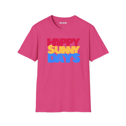 HAPPY SUNNY DAYS Unisex Softstyle 100% Cotton T-Shirt