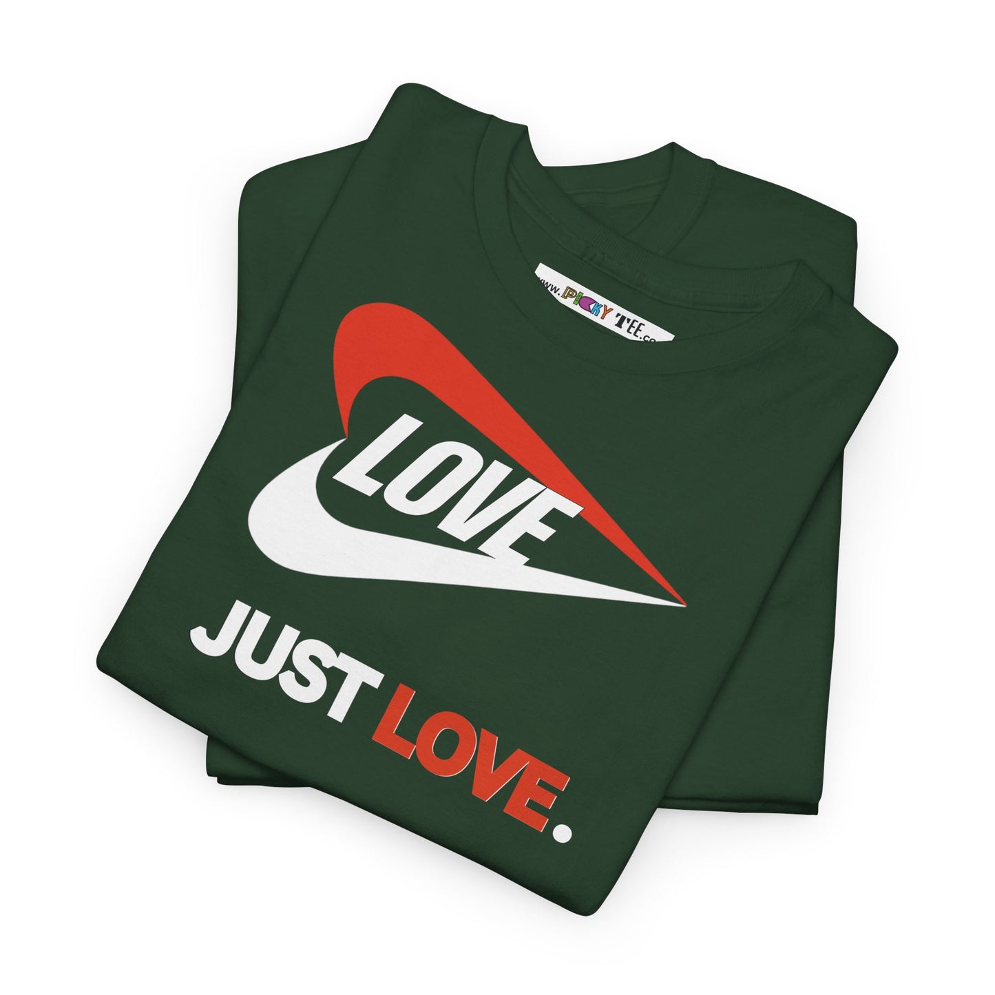 LOVE JUST LOVE. Unisex Heavy Cotton Tee