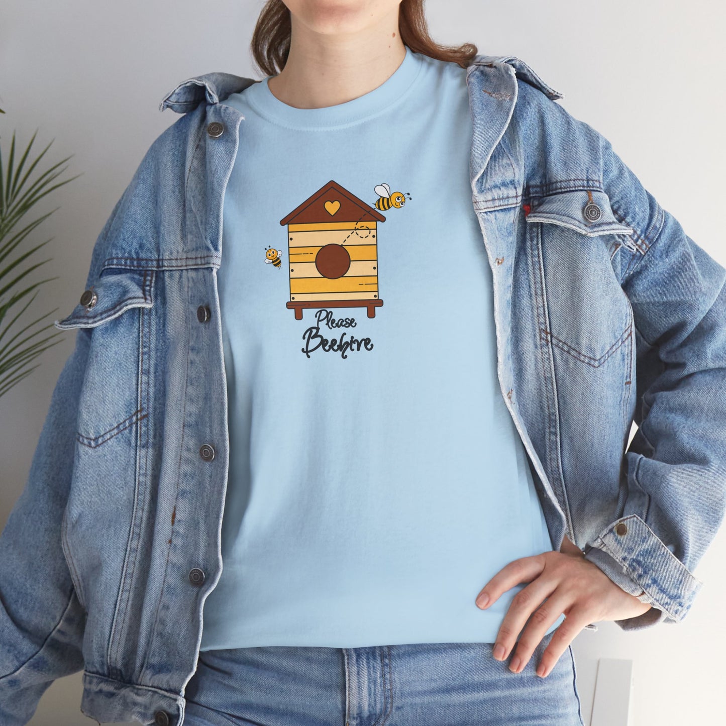 Please Beehive Unisex Heavy Cotton Tee
