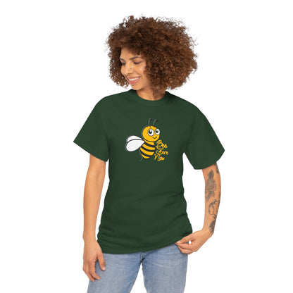 Bee Here Now Unisex Heavy Cotton Tee