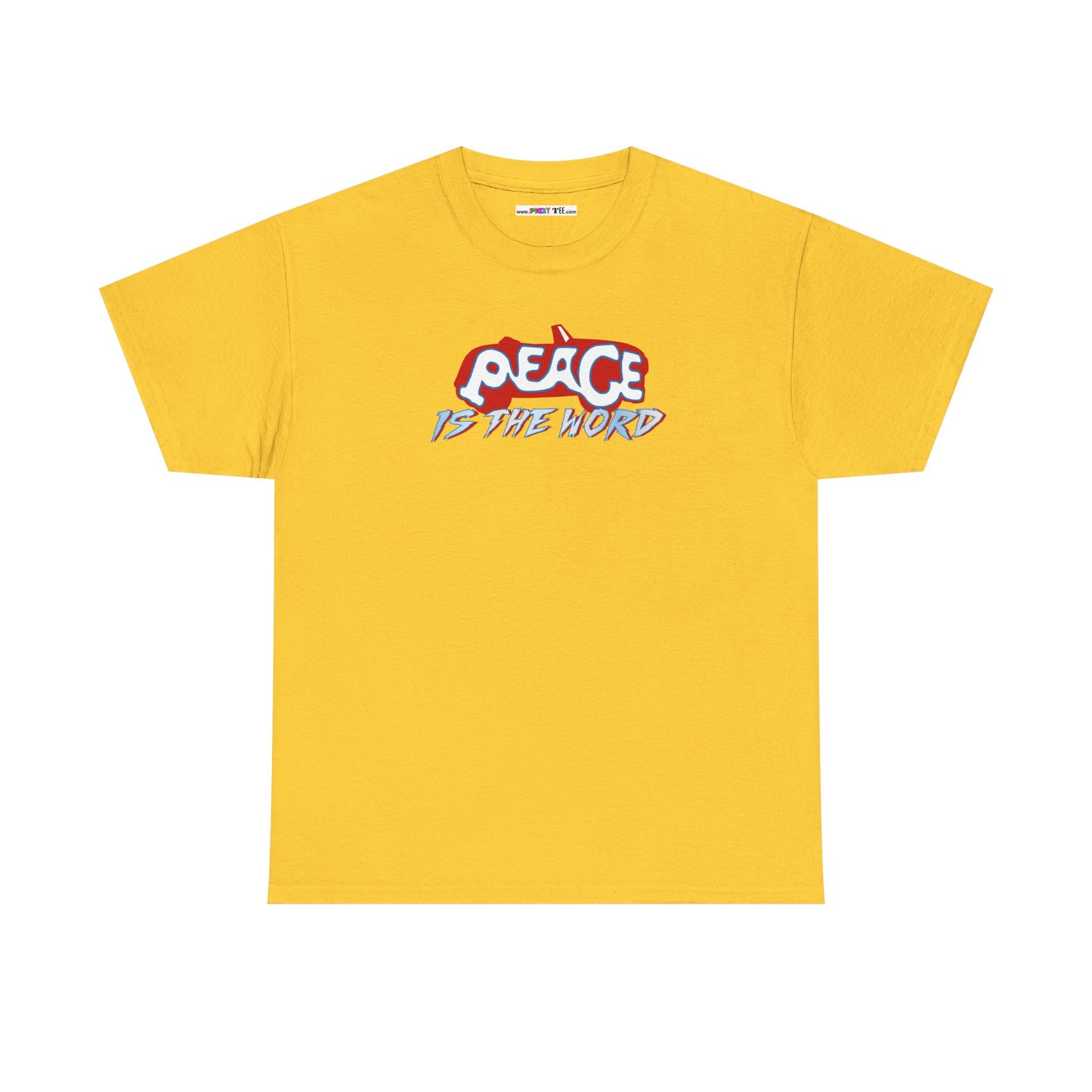PEACE IS THE WORD Unisex Heavy Cotton Tee