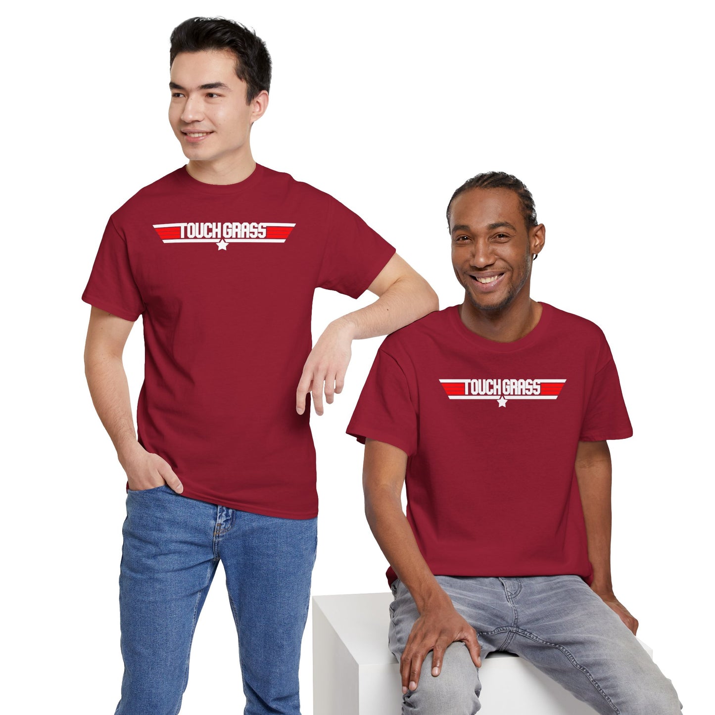 TOUCH GRASS Unisex Heavy Cotton Tee