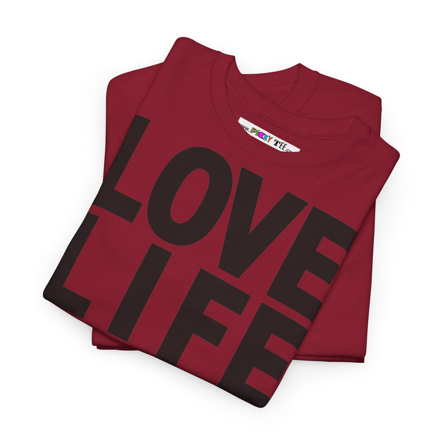 LOVE LIFE LIVE LOVE Unisex Heavy Cotton Tee