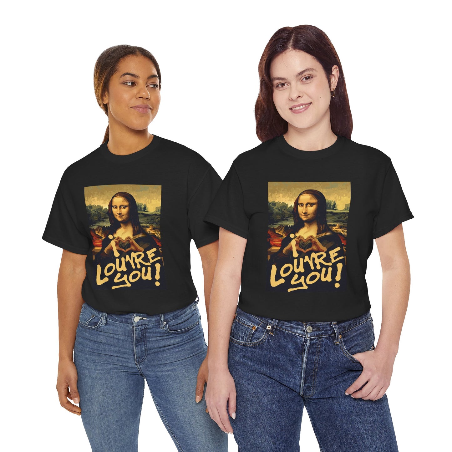 I LOUVRE YOU! Unisex Heavy Cotton Tee