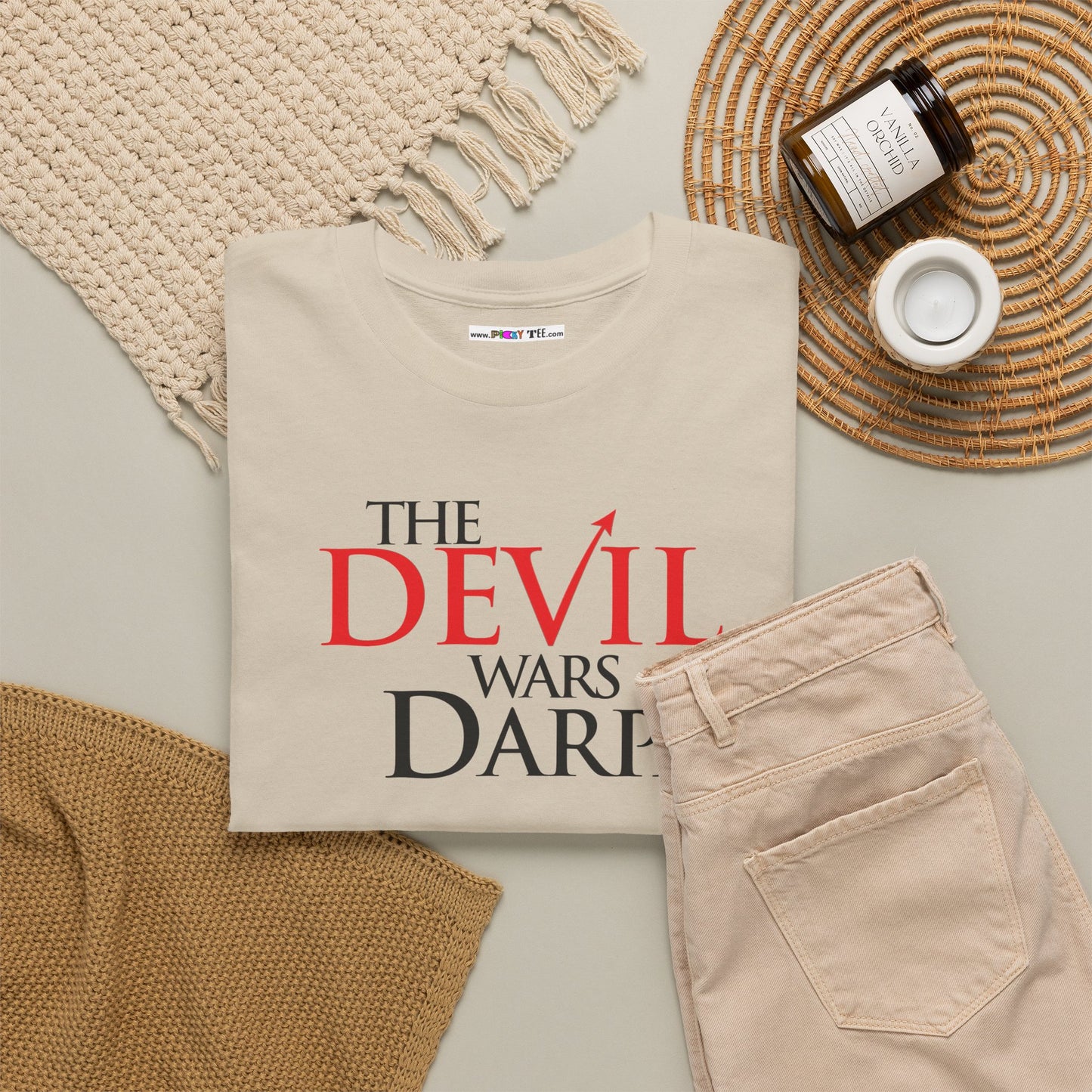 THE DEVIL WARS DARPA Unisex Heavy Cotton Tee
