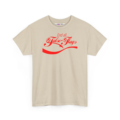 End all False Flags Unisex Heavy Cotton Tee