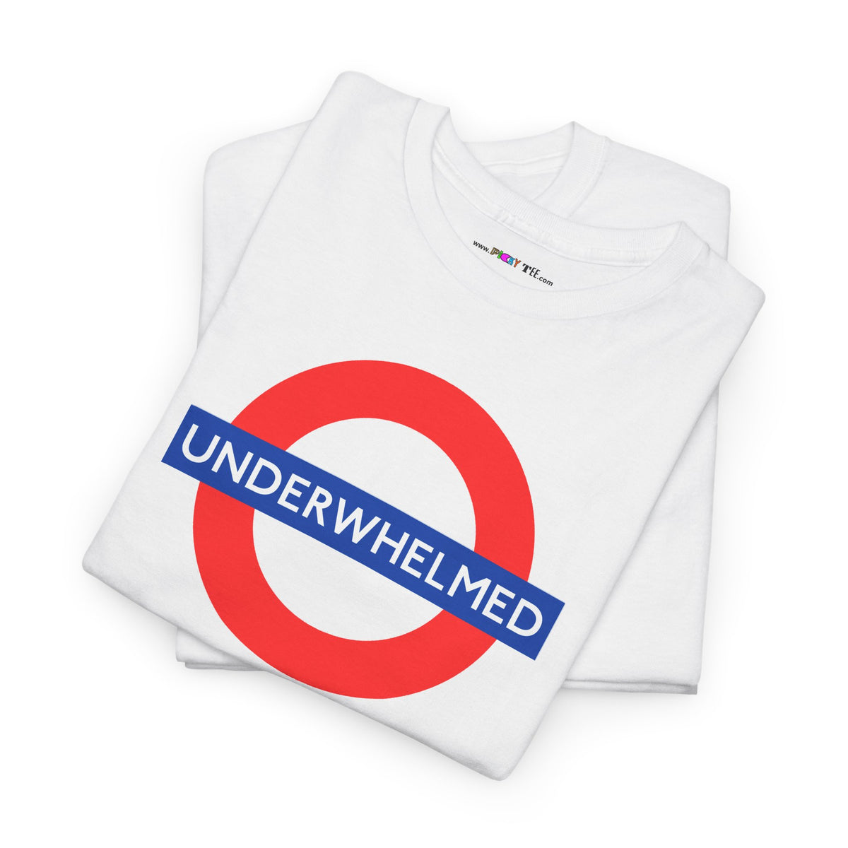 UNDERWHELMED Unisex Heavy Cotton Tee