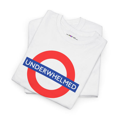 UNDERWHELMED Unisex Heavy Cotton Tee