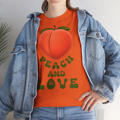 PEACH AND LOVE Unisex Heavy Cotton Tee