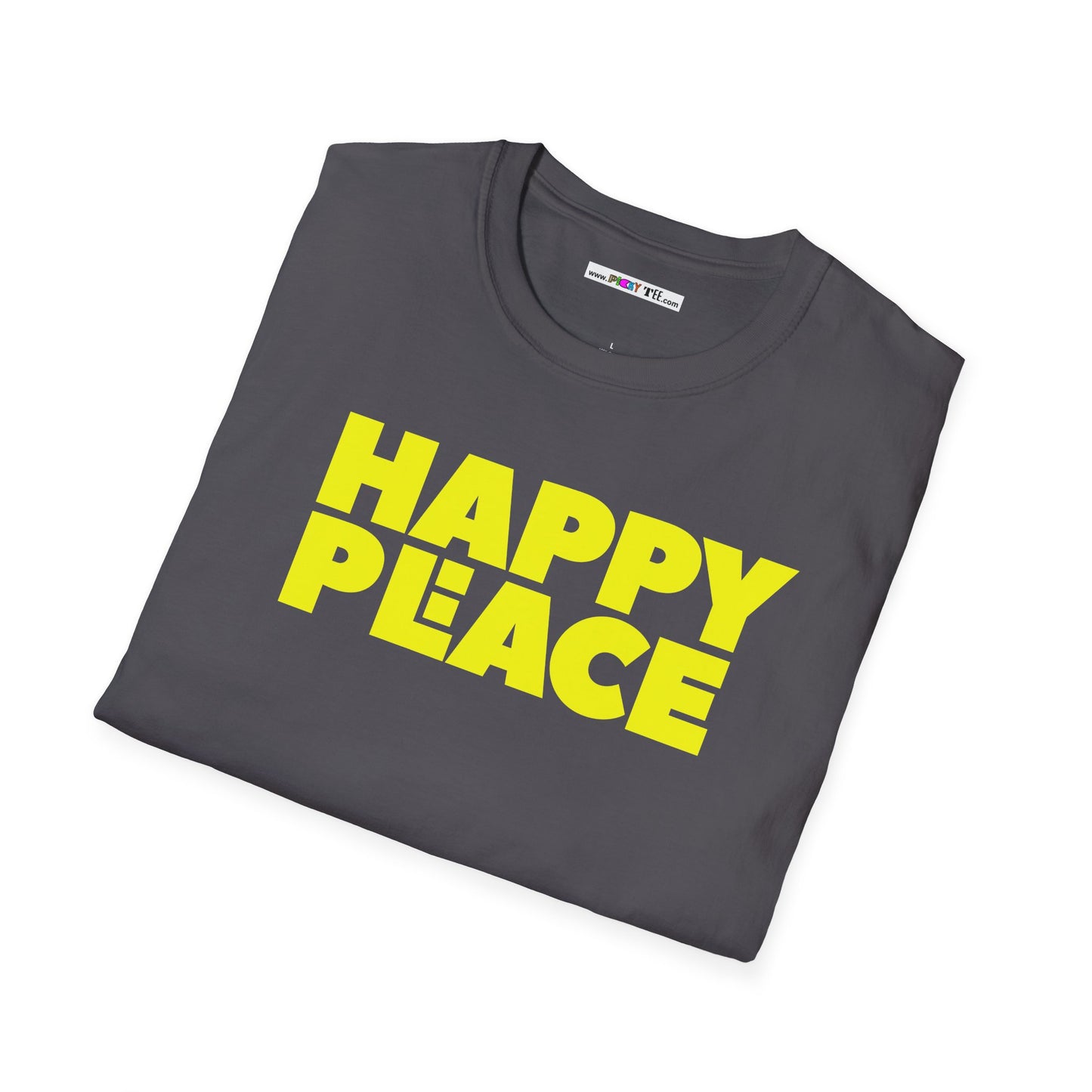 HAPPY PLACE/PEACE Unisex Softstyle 100% Cotton T-Shirt