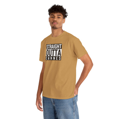 STRAIGHT OUTTA CANNES Unisex Heavy Cotton Tee