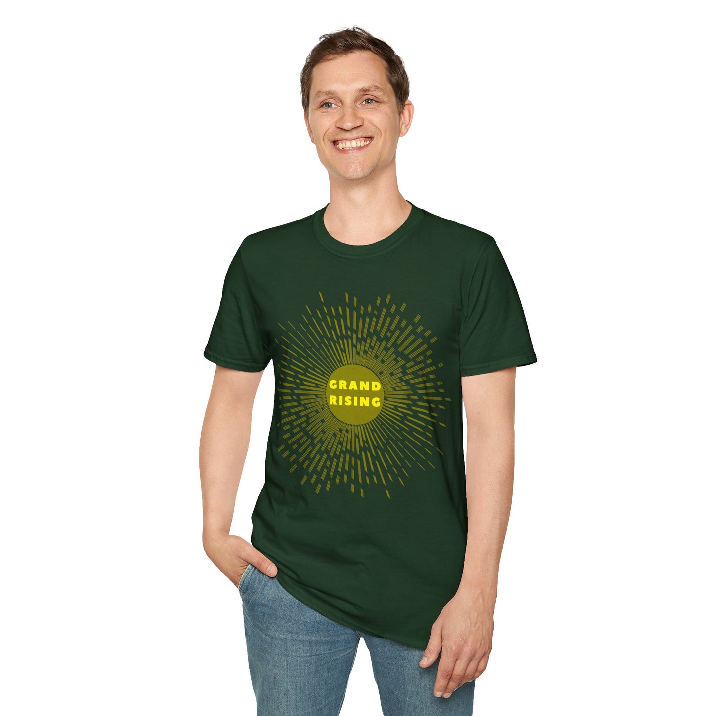 GRAND RISING Unisex Softstyle 100% Cotton T-Shirt