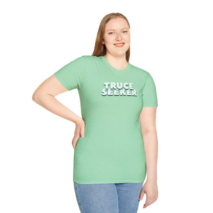 TRUCE SEEKER Unisex Softstyle 100% Cotton T-Shirt