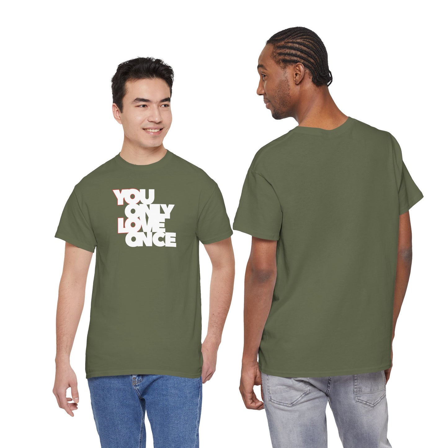 YOLO - YOU ONLY LOVE ONCE Unisex Heavy Cotton Tee