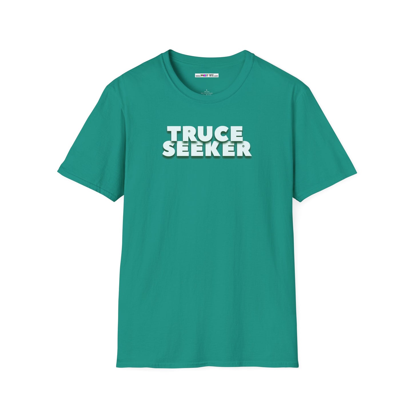 TRUCE SEEKER Unisex Softstyle 100% Cotton T-Shirt