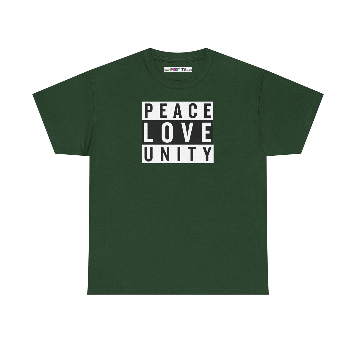 PEACELOVEUNITY Unisex Heavy Cotton Tee