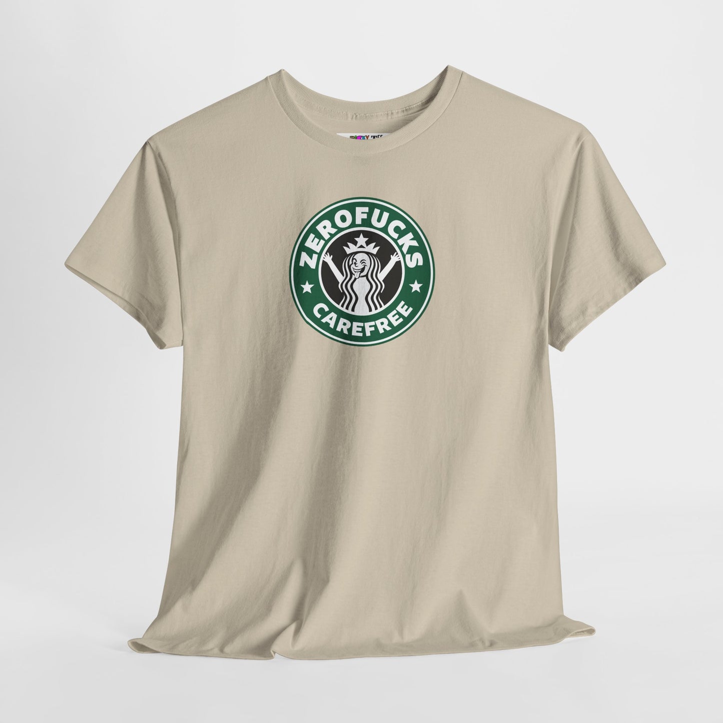 ZEROFUCKS CAREFREE Unisex Heavy Cotton Tee