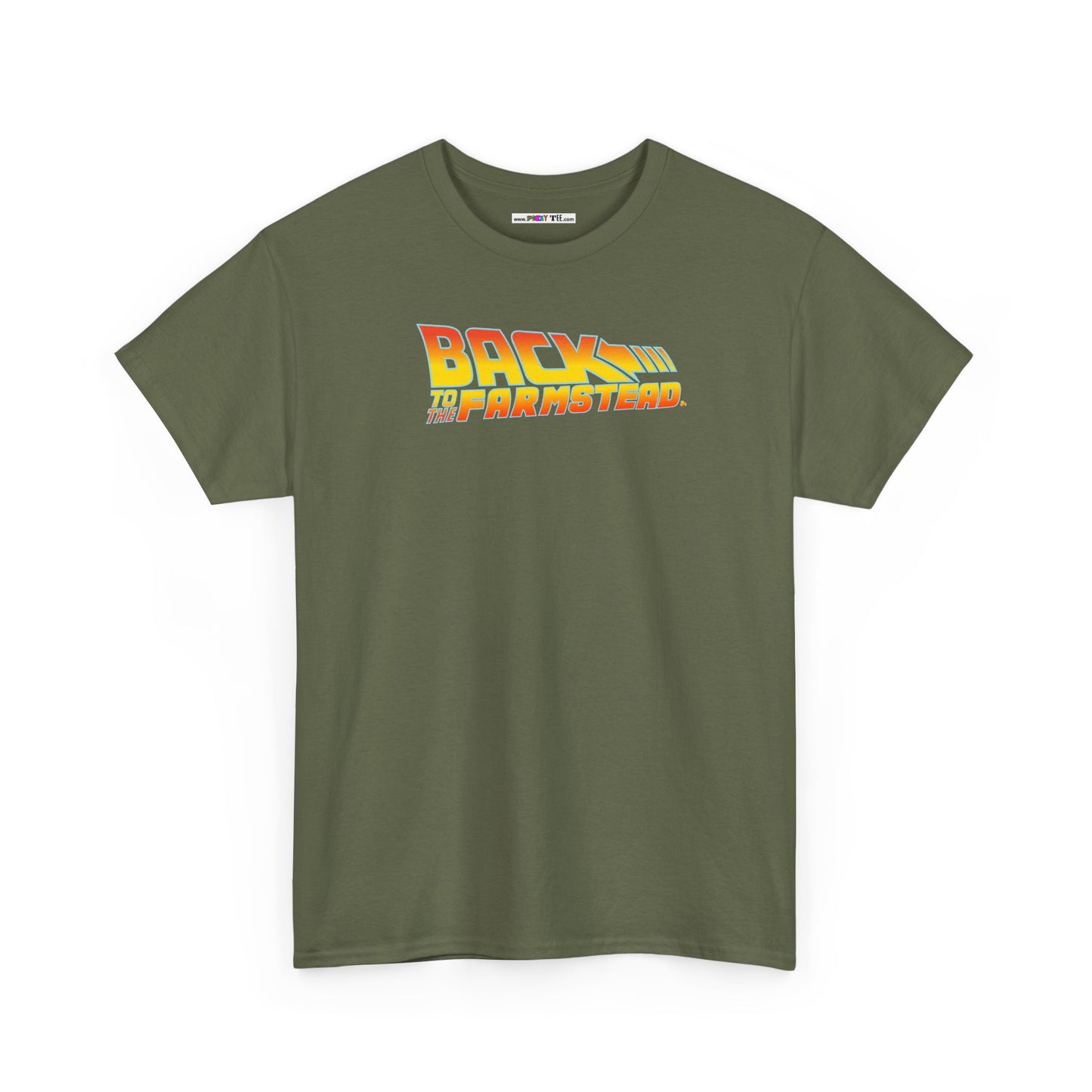 BACK TO THE FARMSTEAD Unisex Heavy Cotton Tee