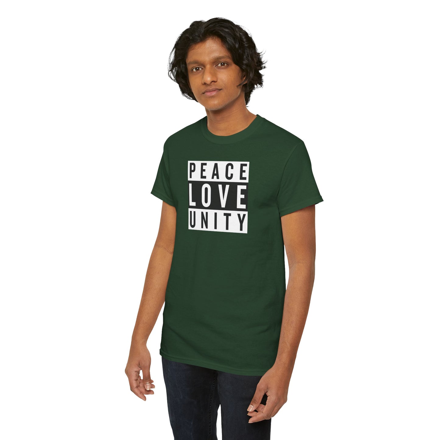 PEACELOVEUNITY Unisex Heavy Cotton Tee