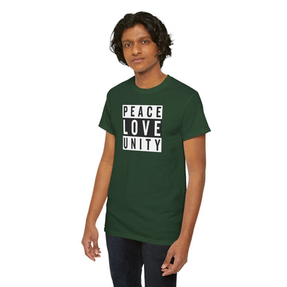 PEACELOVEUNITY Unisex Heavy Cotton Tee
