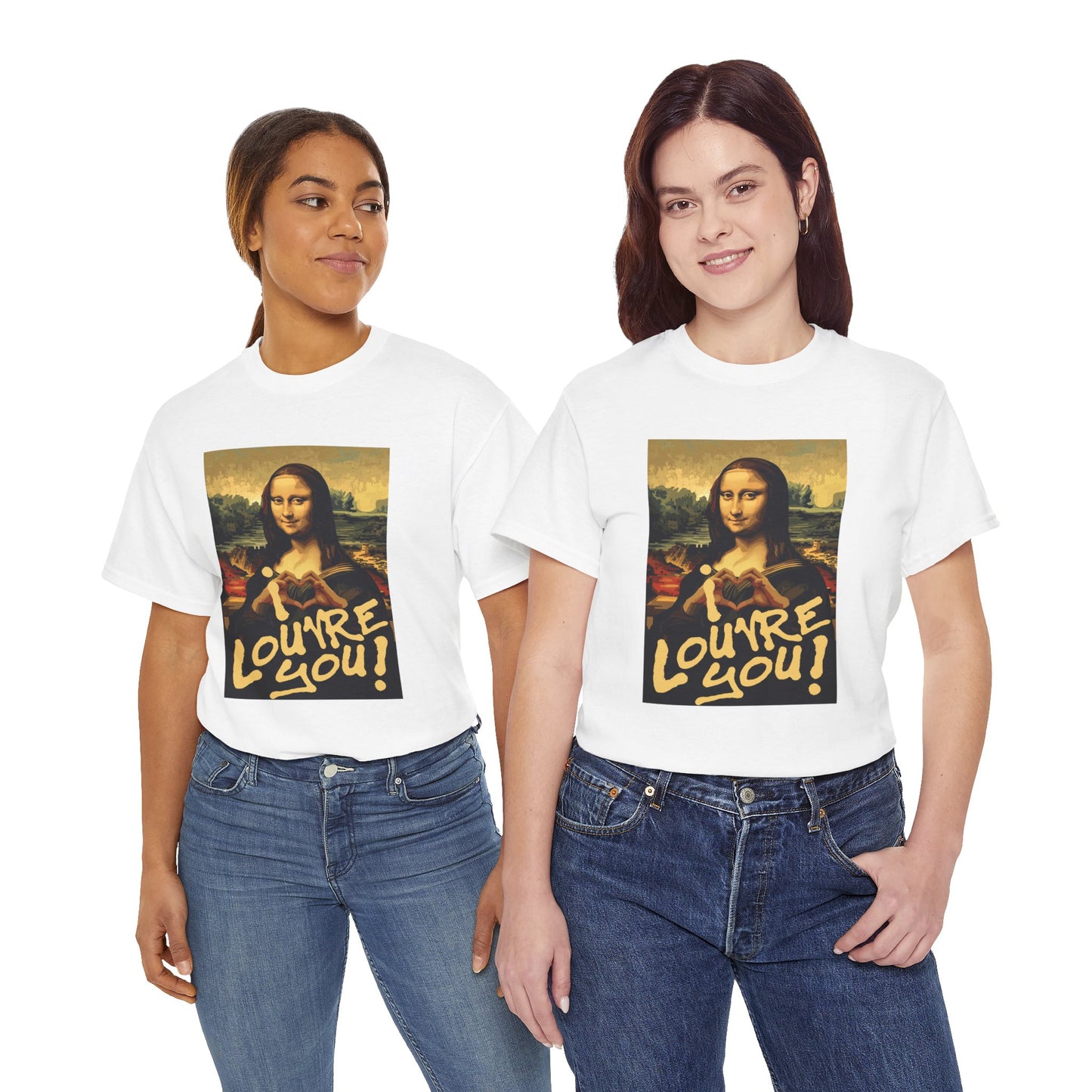I LOUVRE YOU! Unisex Heavy Cotton Tee