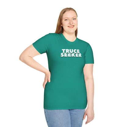 TRUCE SEEKER Unisex Softstyle 100% Cotton T-Shirt