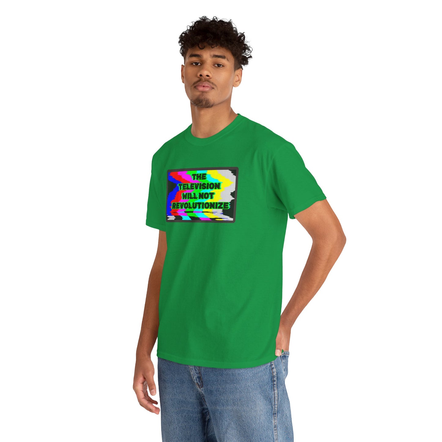 THE TELEVISION WILL NOT REVOLUTIONIZE Unisex Heavy Cotton Tee
