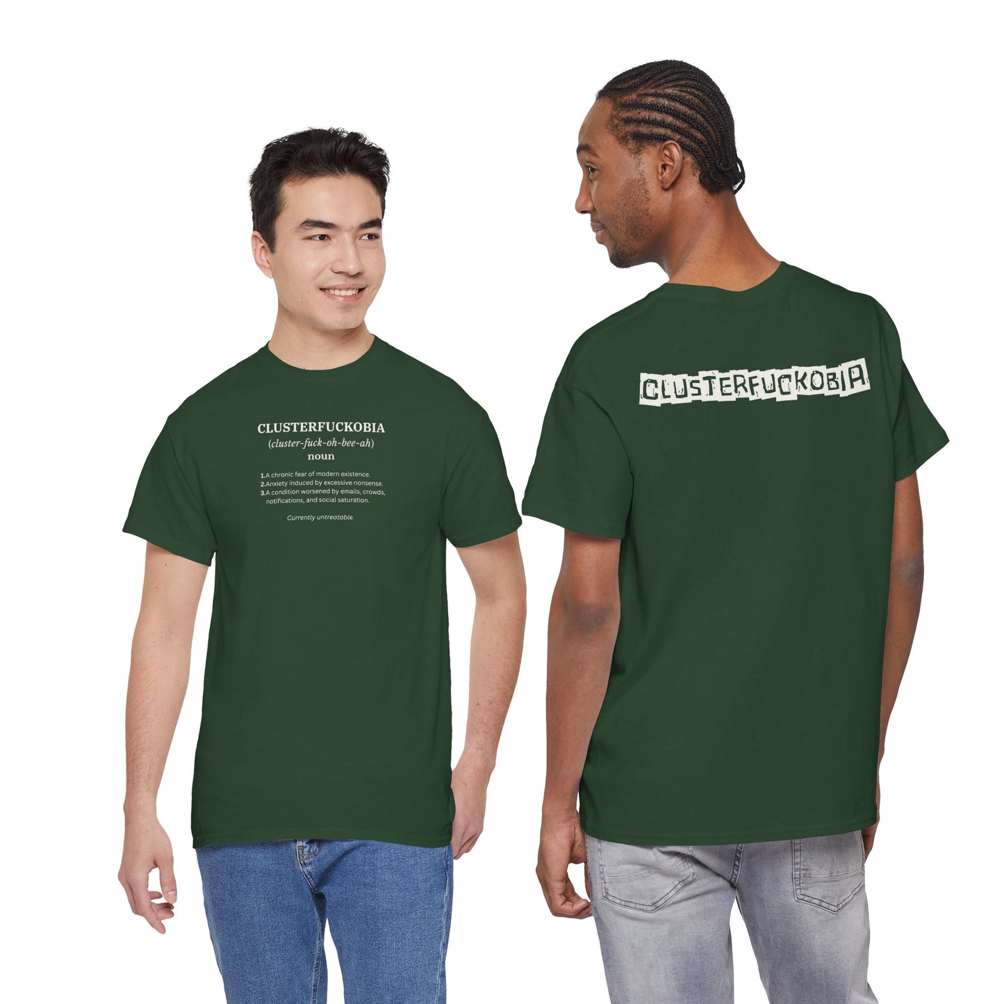 CLUSTERFUCKOBIA Unisex Heavy Cotton Tee