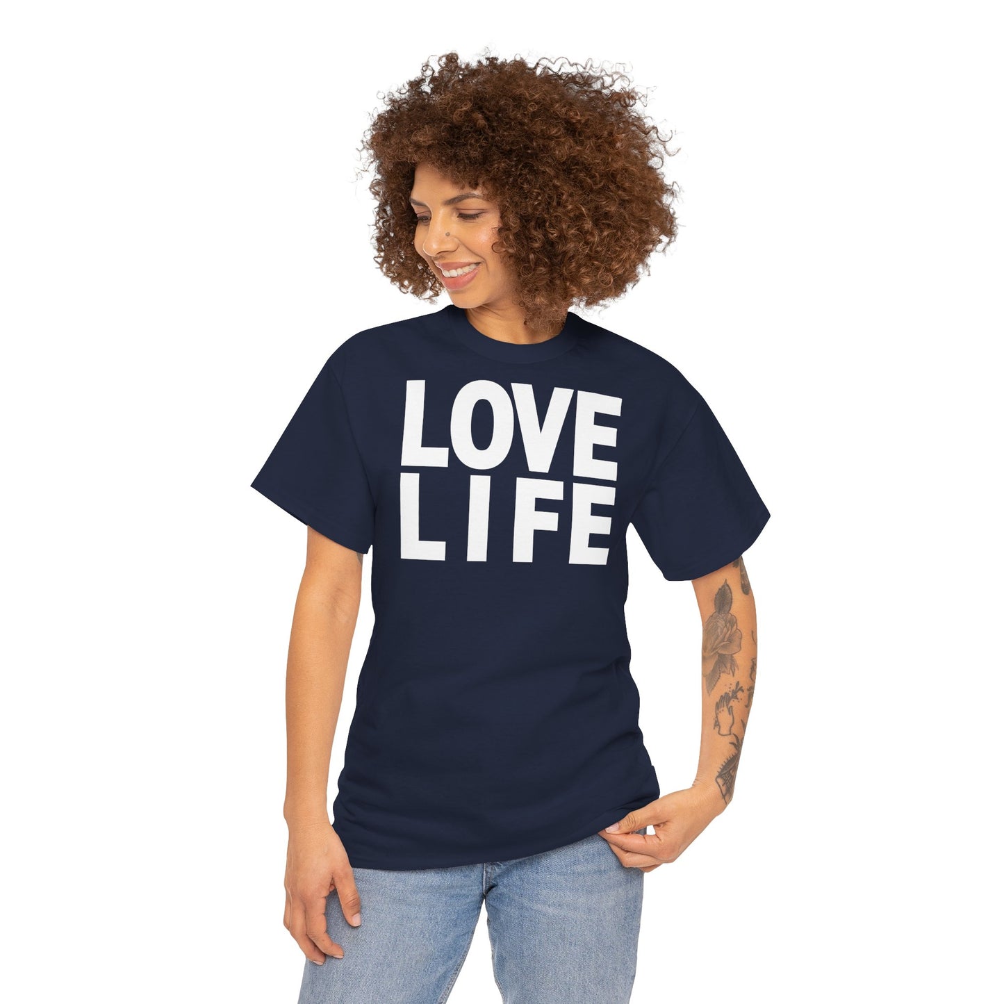 LOVE LIFE Unisex Heavy Cotton Tee