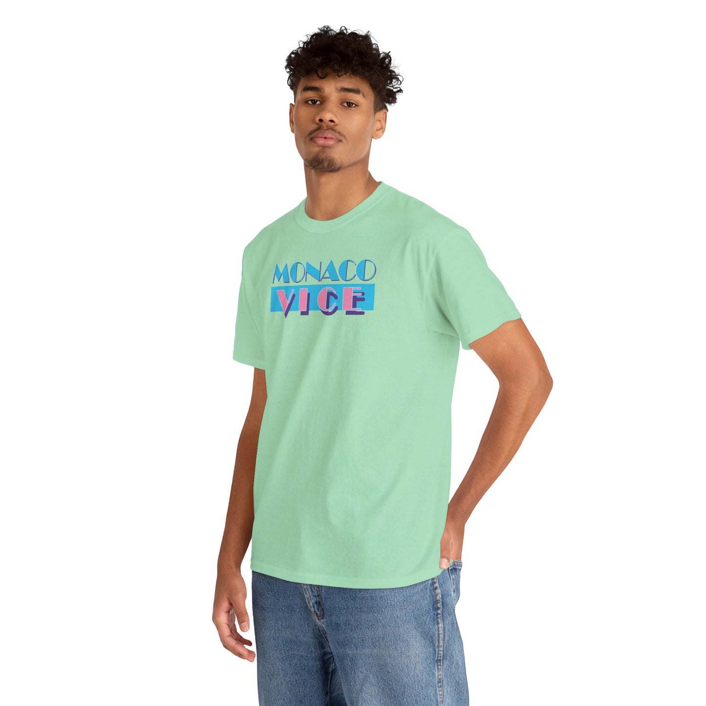 MONACO VICE Unisex Heavy Cotton Tee