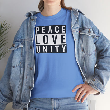 PEACELOVEUNITY Unisex Heavy Cotton Tee