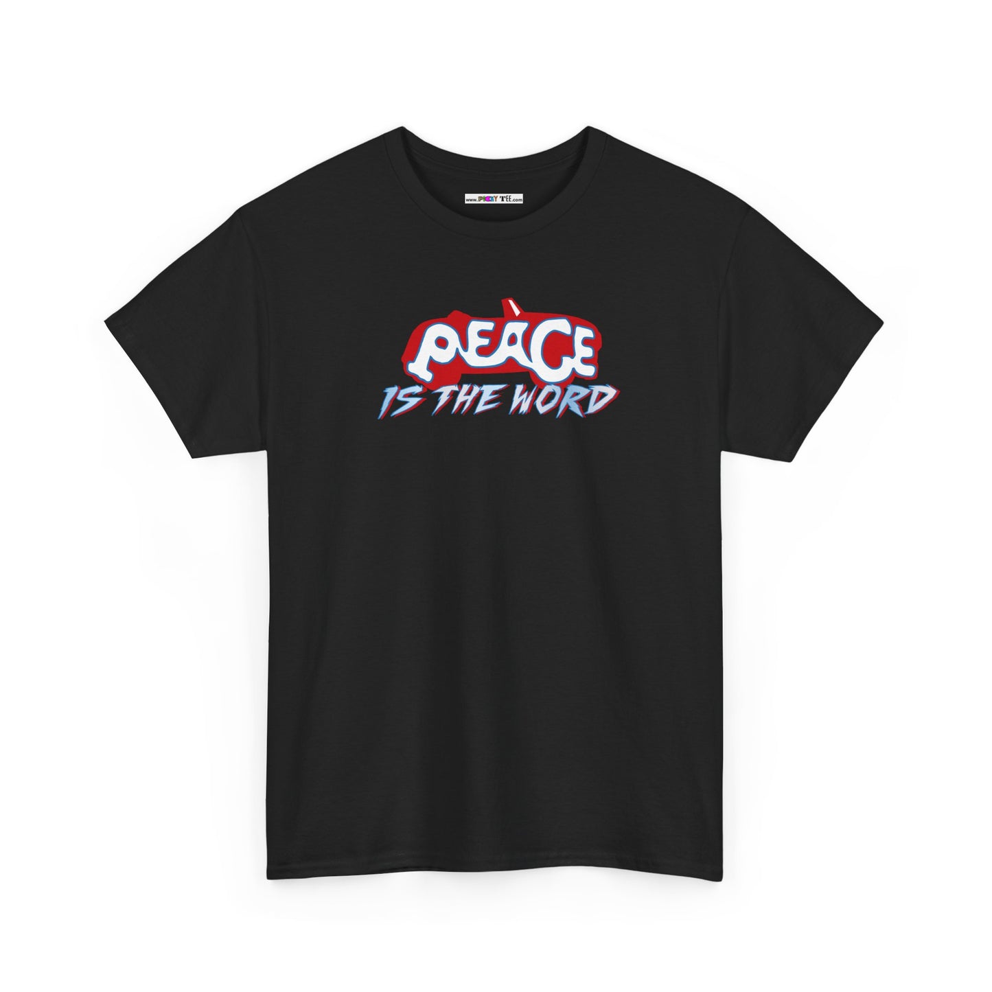 PEACE IS THE WORD Unisex Heavy Cotton Tee