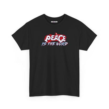 PEACE IS THE WORD Unisex Heavy Cotton Tee